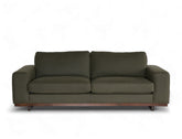 Princeton 3.5 Seater Leather Sofa (Premium), Army Green